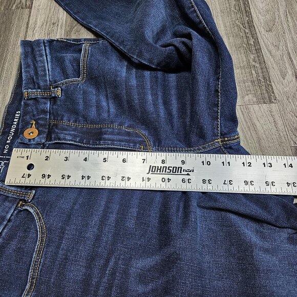 No Boundaries Jeans Womens 13 Dark Wash Skinny Stretch Denim Blue Mid Rise - Picture 10 of 11